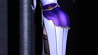 3D Big Boobs Anime Slut Wearing Sexy Dress Got Her Wet Pussy Fucked