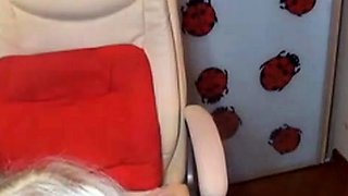 Blonde Amateur MILF with Big Tits Masturbates on Webcam