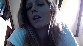 Blonde teen Sierras first erotic masturbation video