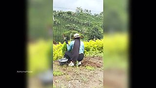 Young Farmer Woman Paid To Milk My Cock - Amateur Blowjob & Cumshot In Mouth