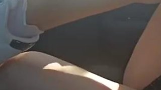 Me. I take my girlfriends for a walk and in the car she fucked her on the road