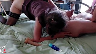 1930 - French Amateur, Brown Satin Dress & Satin Panties, French Slut, Lingerie, Fuck, Doggystyle, Blowjob, Pussy Licking, Rimmi