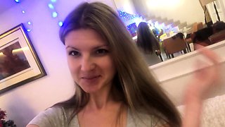 Petite small tit babe with perfect pussy masturbates