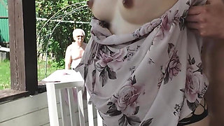 Pregnant Teen Ass Fucked in Front of a Grandpa
