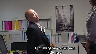 (English Subtitle) The Moist Pantyhose Of An Office Lady -
