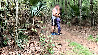 Cheating Wife Fucking Man in the Woods