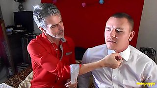 Step-Dad s Neck Kissing and Licking Fetish - Leo Blue  Richard Lennox