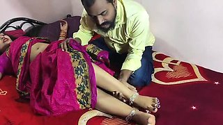 Hot Bengali Wife in Red Saree Fucked Hard by Devar - Desi Village Romance