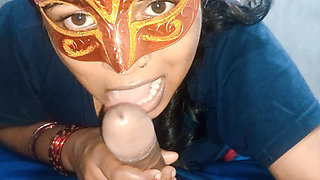 Neha Bhabhi Sucks the Dick Very Well Continuously Without Stopping