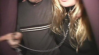 Teen Chained Leash Hot Nipple Gangfuck Blowbang Theater Whore!