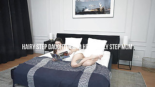 Hairy Stepdaughter and Her Stepmom