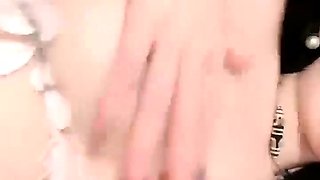 Horny asian teen solo