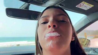 Lauren Cat Makes Boyfriend Stop Car for Steamy Beach Encounter
