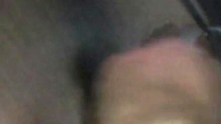 Black nylon fantasy blow job and cum