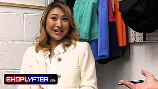 Brat Scared Straight by Shoplyfter Featuring Mina Luxx & Chad White - TeamSkeet gets a rough pussy pounding