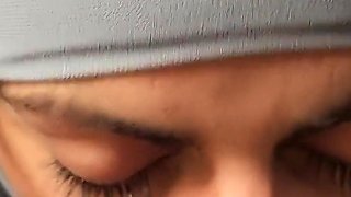 Close up Blowjob with Glasses Mia Niqab