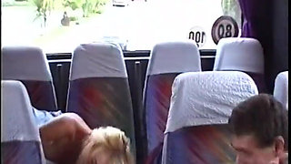 A Partouze in a Bus in the Middle of a Trip to Corsica!