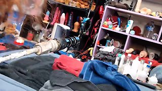 Amateur brunette chick toying her ass and pussy on webcam