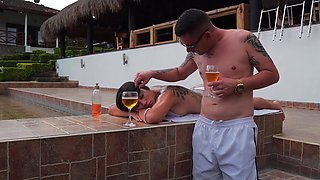 Gorgeous Latina Fucks a Married Guy in Public