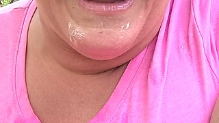 Mechanics Are Working on Her Car She Eats His Cum Like a Hot Porn Star