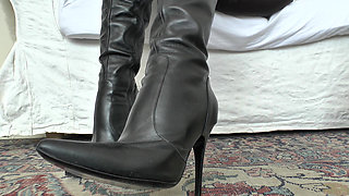 Cum on My Leather Boots and Then You'll Go to Jail, POV, JOI, Lady Victoria Valente
