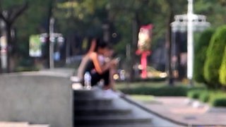 Engaging young eastern Bee amazed by big dong