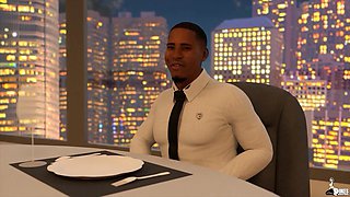 Hot Wife Suck off Her Husbands New Boss During a Meeting.