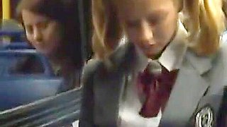 Asian Guy fucks Teen White Girl On Bus