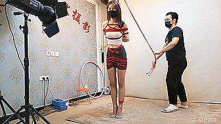 Chinese Bondage - Red Rope Suspension