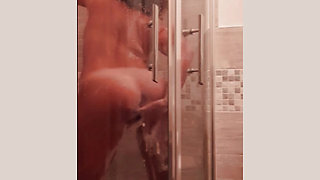 Mom Cums in the Shower