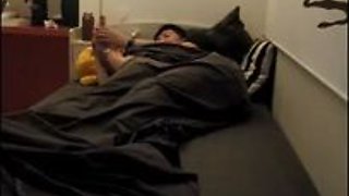 Korean stunner is hotwife on her playmate not knowing about a covert camera in the guest room