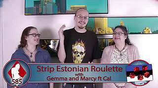 It's hard to fake arousal and orgasm in a Strip Estonian Roulette game