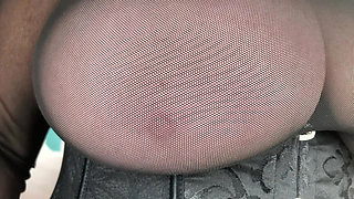 Mrs Mature Feet testing you in her sheer bra