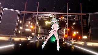 Honkai Star Rail Mmd Hit and Run Huohuo Nude Dance Hentai Mmd 3D Emerald Tail Color Edit Smixix