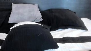 Big Tits Tranny Jerking her Big Hard Cock