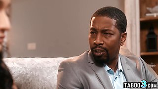 Asian mature employee has to get laid a BIG BLACK DICK