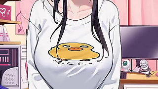 He Rubs My Cock with His Clit on the Bed // Vlover Game #5 All Scenes