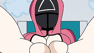 Squid Game Hentai: Female Soldier Breaks the Rules and Offers Her Slutty Pussy - Rule 34 by Meltpuff