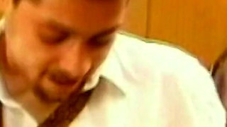 Secretary Sucks Young Manager's Cock and Gets Fucked in Office