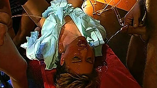 Ggg John Thompson- Curvy Babe Getting Wild on Multiple Cocks Bukkake Gangbang