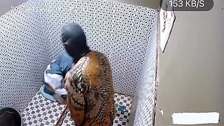 Indonesian Hijab Teacher Fucks Student in Public Toilet - Clarelia Jamsen Blowjob Viral