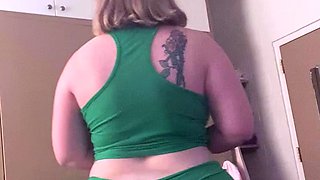 Fat Blonde BBW Ex Girlfriend masturbating and squirting