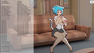 Xhatihentai with big jugs takes on gaming with a cartoon twist