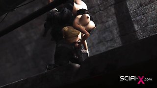 Horny girl's alien sex dirt