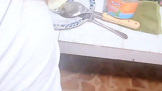 Ganda Fucked While Cooking Breakfast
