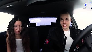 Young and crazy porn cockslut joins big-arsed cast for car