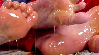 Foot Fetish and Pussy Play Licking Ass Tease Fetish Clothes - Arya Grander