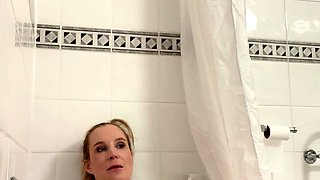 Spy Camera Watches Big Tit Amateur Milf In The Shower