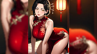 Red Dress Seductive Waifu