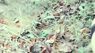 Auntie Hard Fucked in the Behind the House Outdoor